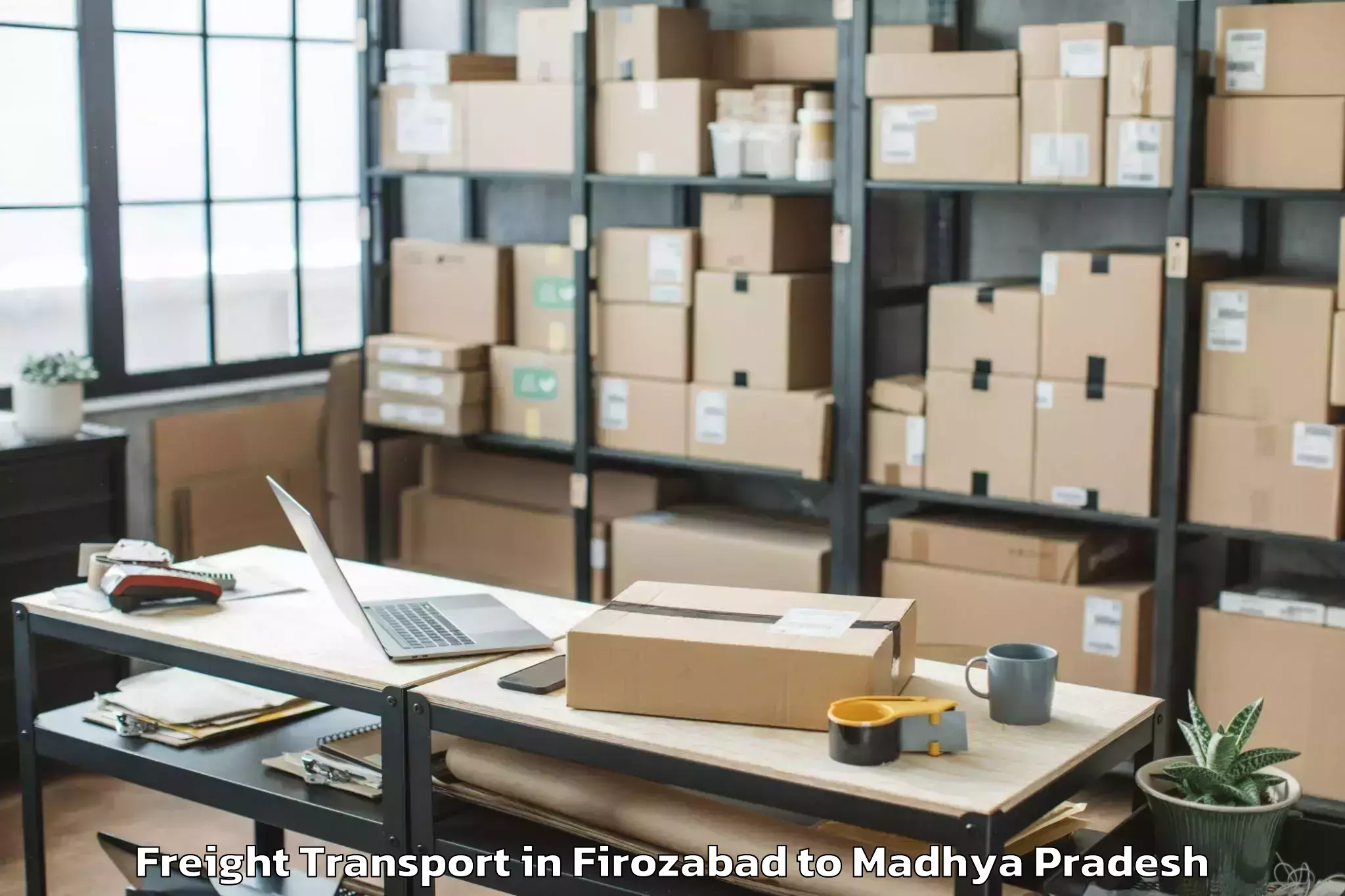 Reliable Firozabad to Harda Khas Freight Transport